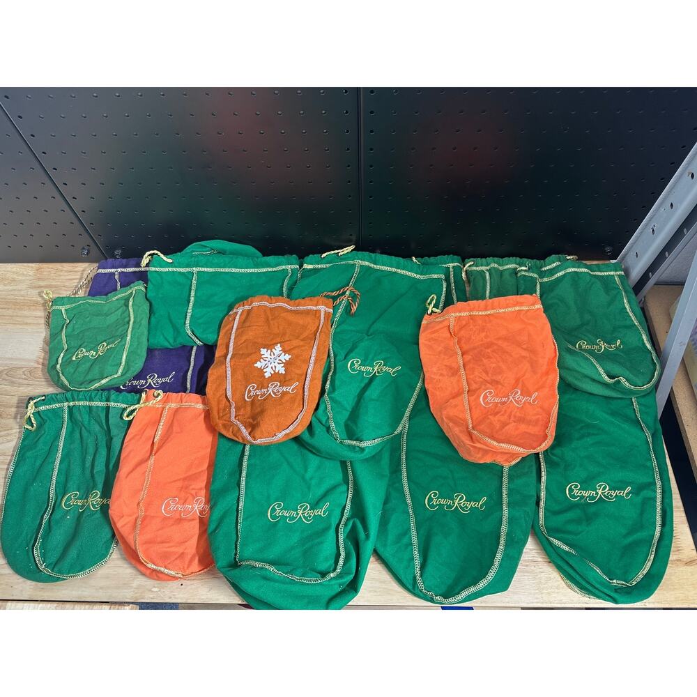 Lot of 15 Crown Royal Bags